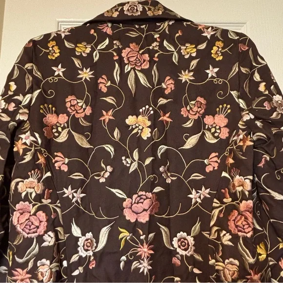 Johnny Was Biya Floral Embroidered Long Coat - Picture 8 of 12